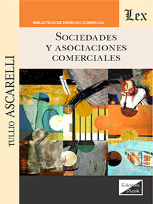 Title details for Sociedades y asociaciones comerciales by Tullio Ascarelli - Available